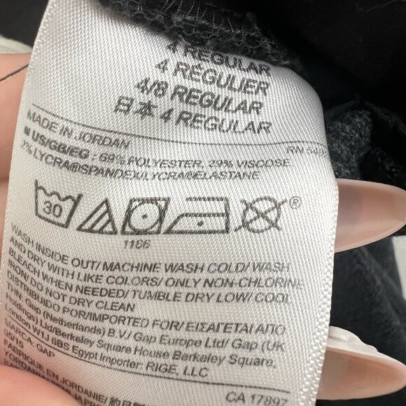 NWOT Gap Modern Bootcut pants 4R Gray Pinstripe Slacks Trousers - Picture 7 of 9